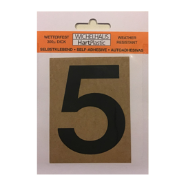 Selvklæbende tal - 50 & 80mm i hvid og sort